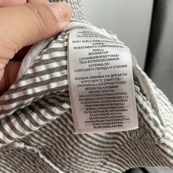 Ralph Lauren Striped Cotton Blazer Jacket Seersucker XL Size 16 Stretch - Picture 9 of 12